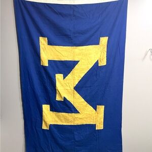 Vintage University of Michigan Flag, Hand Stitched, by Annin Flags Defiance
